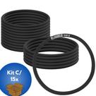 Kit 15 Anéis De Borracha Para Vedação De Tudo PVC De Esgoto 6” Polegadas 150mm Tigre Kit 15 Anéis De Borracha Para Vedação De Tudo PVC De Esgoto 6” Polegadas 150mm Tigre