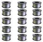 Kit - 15 Arame Para Solda Mig Revestido Uso Sem Gás 0,8mm E71T-SG - Rolo 1kg - Galzer