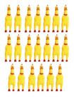Kit 15 Brinquedos Pet Mordedor Borracha Frango Galinha para cães cachorros Pets - Pequeno