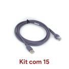 Kit 15 Cabo Usb Leitor Symbol Motorola Zebra Ls2208 / Ls7708 / DS