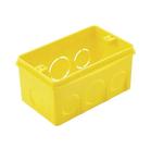 Kit 15 Caixa de Luz 4x2 Retangular Embutir PVC Amarela Kit 15 Caixa de Luz 4x2 Retangular Embutir PVC Amarela