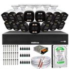 Kit 15 Câmeras Segurança FullColor Visão Noturna Colorida Dvr Intelbras 1016c Hd 500gb