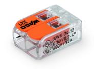 Kit 15 Conectores De Emenda 2 Polos Wago Fios 4mm 32A 221-412 Kit 15 Conectores De Emenda 2 Polos Wago Fios 4mm 32A 221-412