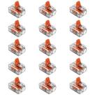 Kit 15 Conectores de Emenda Com Alavanca 221-612 2 Condutores 0,5mm² à 6,0mm² Wago