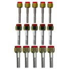 Kit 15 Conexões Ar Cond Reta Oring Fêmea 6 8 10mm Alumínio