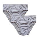 Kit 15 Cueca Slip Toda Branca Elástico Embutido 100% Algodão