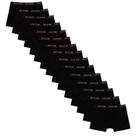 Kit 15 Cuecas Masculinas Boxer Cotton Basic Huxter Preto