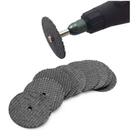 Kit 15 Discos Mini Retifica Fibra De Vidro 32mm + 1 Haste