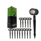 Kit 15 Espetos de Jardim 5w LED Projetor de luz Prova D'água Quente 3000k