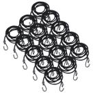 Kit 15 Extensor Corda Elástico 2,0M Gancho de Ferro Amarrar Carga Bagageiro Moto Lona Camping