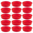 Kit 15 Formas Redonda de Silicone Sortida Bolos Sobremesa