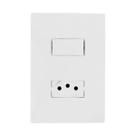 Kit 15 Interruptor 1 Tecla Simples e Tomada Bco 10A - I9