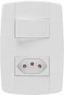 Kit 15 interruptor Elétrico 1 Tecla e 1 Tomada 10A - Ilumi Kit 15 interruptor Elétrico 1 Tecla e 1 Tomada 10A - Ilumi