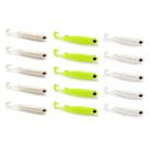 Kit 15 Iscas Artificiais Para Pesca Monster 3X E-Shad 12cm