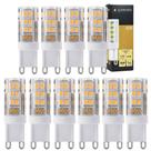 Kit 15 Lâmpadas Led G9 Halopin 4,9W Branco Quente Bivolt Para Lustres E Arandela Luminarte