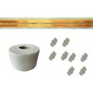 Kit 15 Metros Eletrofita Fita Adesiva Elétrica 10a 2 Pistas