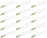 Kit 15 mini espeto duplo churrasco 39 cm espetinho matrinox