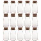 Kit 15 Mini Potes Tampa Rolha 100ml Vidro Lyor Lembrancinhas Porta Mantimentos Decorativo