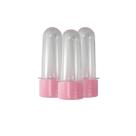 Kit 15 Mini Tubete com tampa rosa 8cm Acrílico P/ Personalizar Festa
