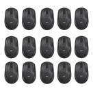 Kit 15 Mouses Sem Fio Recarregável Mega M180 Preto DPI Ajustável