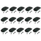Kit 15 Mouses Sem Fio Recarregável Mega M185 com Led DPI Ajustável