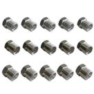 Kit 15 Niples Alumínio Para Conexão 6mm 8mm 10mm Oring Rosca