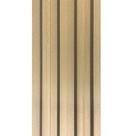 Kit 15 Painel Ripado Prime Madeira PVC Maranta Cerrado 2,9m x 16cm