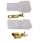 Kit 15 Pares Conectores Macho/fêmea Com Capas 6,3mm Completo