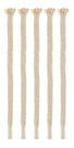 Kit 15 Pavio De 4mm 20cm Tocha Lamparina Lampião Candeeiro