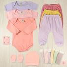 Kit 15 Pçs Roupa Bebê Roupinhas Sortidas Body Enxoval Menino Menina Kit 15 Pçs Roupa Bebê Roupinhas Sortidas Body Enxoval Menino Menina