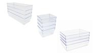 Kit 15 peças Organizadores Multiuso Modular Acrilico