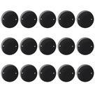 Kit 15 - Placa Redonda Sleek Preto 3 Pol Kit 15 - Placa Redonda Sleek Preto 3 Pol