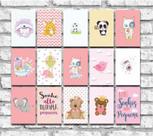 Kit 15 Placas 20X30 Decorativas No Mdf Adesivada Baby Menina Kit 15 Placas 20X30 Decorativas No Mdf Adesivada Baby Menina