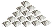 Kit 15 Plafon Piramide Quadrado Rosqueado E27 - Roper Plast