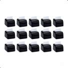 Kit 15 Porta Guardanapos Interfolhado Para Restaurantes Lanchonetes Mesa Preto Dark