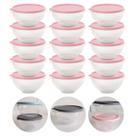 Kit 15 Pote Redondo Base Transparente Tampa Colorida - 250ml - PAI Kit 15 Pote Redondo Base Transparente Tampa Colorida - 250ml - PAI