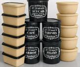 Kit 15 Potes 3 Tamanhos Vasilhas Alimentos Marmita Geladeira