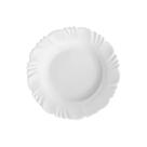 Kit 15 Pratos Fundo Opaline Pétala Branco Duralex