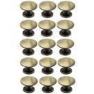 Kit 15 Puxador Ponto 24mm Antique Para Gaveta