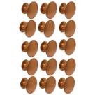 Kit 15 Puxador Ponto 24mm Cobre Escovado Para Gaveta