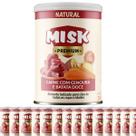 Kit 15 Ração Úmida Natural Misk Carne C/ Cenoura Batata Doce