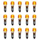 Kit 15 Sinaleiros Iluminado 9mm CCA-24Y LED 24Vcc / Vca Sibratec - Amarelo Kit 15 Sinaleiros Iluminado 9mm CCA-24Y LED 24Vcc / Vca Sibratec - Amarelo