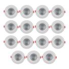 Kit 15 Spots De Embutir Led 3000K~3500K Direcionável Redondo Dicróica Bivolt 5W Kit 15 Spots De Embutir Led 3000K~3500K Direcionável Redondo Dicróica Bivolt 5W