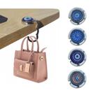 Kit 15 Suporte Bolsa Gancho Dobrável Metal Mesa Articulável Cabide Portátil