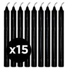 Kit 15 Velas Obaluaê Preta Preto Velho Vela Preta Umbanda