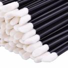 KIT 150 Pincéis Labial Haste Plástico Preto Cerda Algodão Tam. 9,5cm - PCT 50unds (KIT 3 pacotes) KIT 150 Pincéis Labial Haste Plástico Preto Cerda Algodão Tam. 9,5cm - PCT 50unds (KIT 3 pacotes)