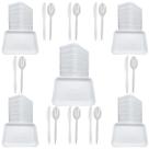 Kit 1500 Descartavel Bandeja B2 + Colher e Faca Refeição