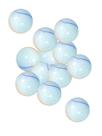 Kit 150un bola de gude de leite jogar Bulica triângulo