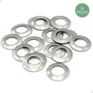 Kit 16 Arruelas P/ Calotas Metal Aço Carro Aro 13 14 15 16