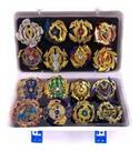 Kit 16 Beyblades De Metal Com Maleta Para Armazenar
